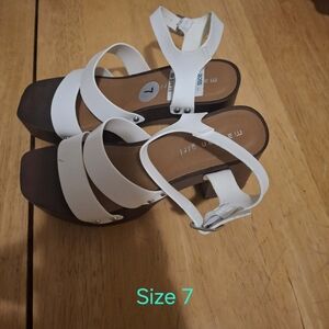 Elegant White Strappy Sandals